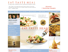 Tablet Screenshot of eattasteheal.com